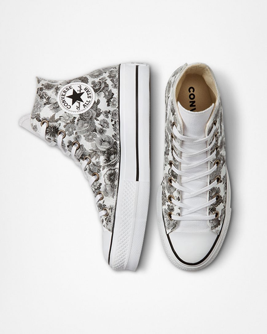 Women's Converse Chuck Taylor All Star Lift LTD Floral High Top Platform Shoes Flower | AU C0359D